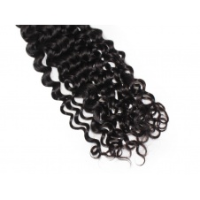 Elesis hair extensions 100% remy human hair water wave Italy Curly weaving 1B color 1bundle