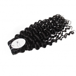 Elesis hair extensions 100% remy human hair water wave Italy Curly weaving 1B color 1bundle