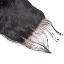 4x4 Lace Loose Curl Remy Hair Swiss Lace Closure Free Part