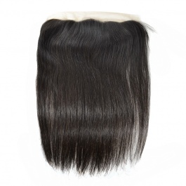 13x4 Remy Hair Straight lace Frontal Closure Free part