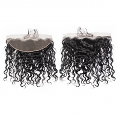 13x4 Remy Hair Natural Wave Lace Frontal Closure Free part