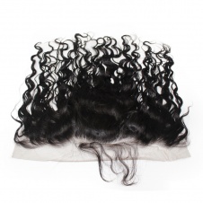 13x4 Remy Hair Natural Wave Lace Frontal Closure Free part