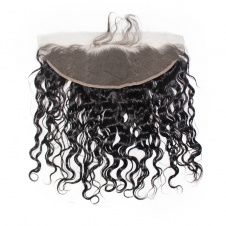 13x4 Remy Hair Natural Wave Lace Frontal Closure Free part