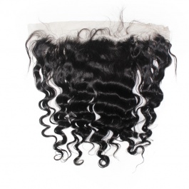 13x4 Remy Hair Loose Wave Lace Frontal Closure Free part