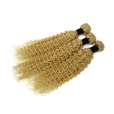 Elesis Hair Curly Deep Wave 613 Blonde Remy Hair 3 Bundles  Brazilian Curly Deep Honey Blonde Human Hair 