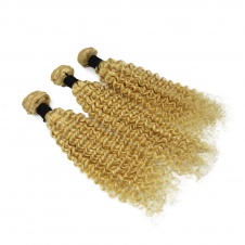 Elesis Hair Curly Deep Wave 613 Blonde Remy Hair 3 Bundles  Brazilian Curly Deep Honey Blonde Human Hair 