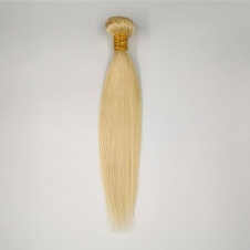 #613 Blonde Human Hair Bundle Straight Hair Weave 100% Cuticle Aligned Remy Hair Extensions Platinum Hair Weft 1piece