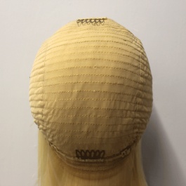 Platinum blonde 613 Human hair wig Bob style double drawn lace frontal wig