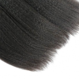 Elesis Brazilian Kinky Straight Human Hair 3 Bundles Remy Hair Wave Weft Coarse Afro Kinky Straight 100% Human Hair