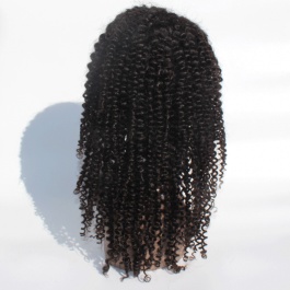 Elesis Hair Virgin Human Hair wig deep parting 13x6 lace frontal Jerry curly virgin hair wig 150% Density