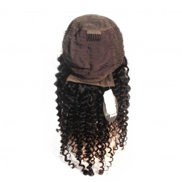 Pre-plucked Deep parting 13x6 lace frontal wig deep wave curly virgin human hair wig Elesis Virgin hair product 