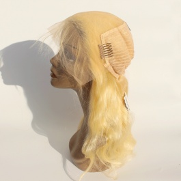 New deep parting 6inch frontal lace wig 13x6 Blonde body wave lace frontal can be dyd Glueless 150 Density