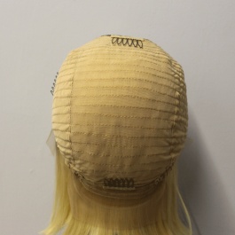 100% Remy human hair BOB COLOR WIG lace frontal wig light pink cute short cut for women