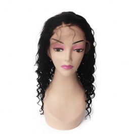 Brazilian Human Hair Wet Wavy loose Wave Wig With Bangs Human Hair 13X6 Lace Frontal Wigs With Baby Hair