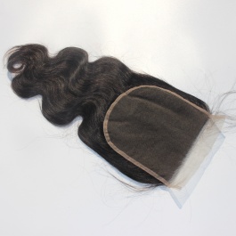 Elesis Remy Hair Closure 5x5 Body wave Closure Free part