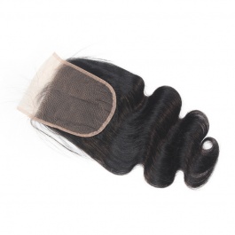 Elesis Remy Hair Closure 5x5 Body wave Closure Free part