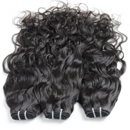 Elesis Remy Hair wet Wavy Natural Wave Natural Black 3bundles