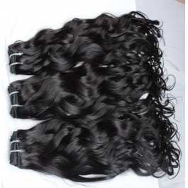 Elesis Remy Hair wet Wavy Natural Wave Natural Black 3bundles