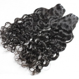 Elesis Remy Hair wet Wavy Natural Wave Natural Black 1piece