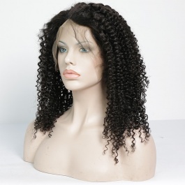 Curly Full Lace Wigs Human Hair Jerry Curly Wig Remy Hair Wigs Brazilian Human Hair Wigs Deep Curly 130% Density for Bla