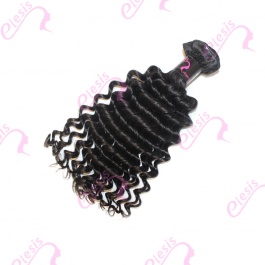 Virgin grade Elesis Virgin Hair Product Virgin grade 1 piece Deep Wave Human Virgin Hair Extensions-RDW1