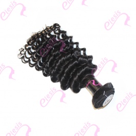 Virgin grade Elesis Virgin Hair Product Virgin grade 1 piece Deep Wave Human Virgin Hair Extensions-RDW1
