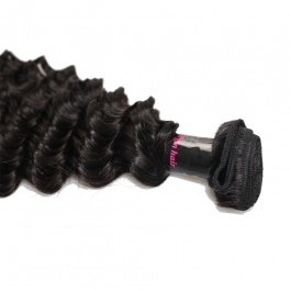 Virgin grade Elesis Virgin Hair Product Virgin grade 1 piece Deep Wave Human Virgin Hair Extensions-RDW1