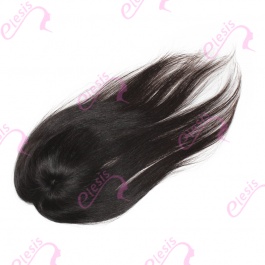 5x5 womens toupee hair pieces replacement monofilament net base with pu perimeter
