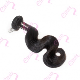 Virgin grade Elesis Virgin Hair Product 1 piece Body Wave Human Virgin Hair Extensions