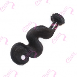 Virgin grade Elesis Virgin Hair Product 1 piece Body Wave Human Virgin Hair Extensions