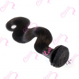 Virgin grade Elesis Virgin Hair Product 1 piece Body Wave Human Virgin Hair Extensions