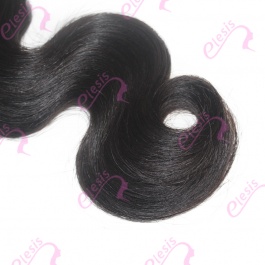 Virgin grade Elesis Virgin Hair Product 1 piece Body Wave Human Virgin Hair Extensions