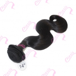 Virgin grade Elesis Virgin Hair Product 1 piece Body Wave Human Virgin Hair Extensions