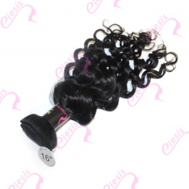 Virgin grade Elesis Virgin Hair Product Virgin grade 1 piece Water wave Human Virgin Hair Extensions-WW1