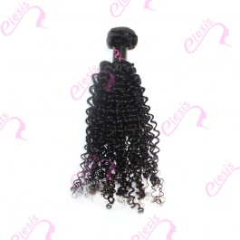 Virgin grade Elesis Virgin Hair Product Virgin grade 1 piece Jerry Curly Human Virgin Hair Extensions