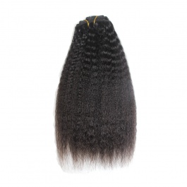 Elesis virgin hair Top1 Raw hair 8pcs set 140grams  clip in hairextensions-Clip5