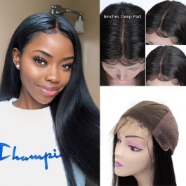 Elesis Virgin Hair Top raw grade customize wig unit 6x6 lace space closure wig full density wig-TP6x6