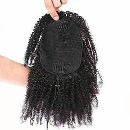 Elesis Virgin Hair High puff ponytail drawstring Virgin Hair ponytail clip in Extensions Hair-PT6