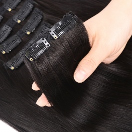 Hair Style Optional Clipin Set 7pcs 120grams Classice Lace Clipin Virgin Remy Human Hair-Clip1