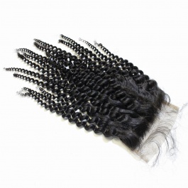 100% Top Grade Unprocessed Human hair 5X5 Closure Kinky Curly Swiss Lace/Transparent Lace/HD Lace Free Part 