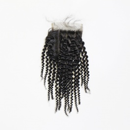 100% Top Grade Unprocessed Human hair 5X5 Closure Kinky Curly Swiss Lace/Transparent Lace/HD Lace Free Part 