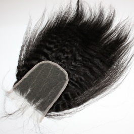  5X5 Closure Kinky Straight Swiss Lace/Transparent Lace/HD Lace top quality  100% Human Hair Closure