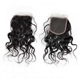  Elesis Hair Swiss Lace/Transparent LACE/HD lace preplucked closure 5x5 free part Natural wave  closure