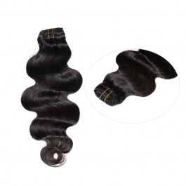 Elesis virgin hair 8 pattern hair style 10pcs set 160grams Virgin Remy Hair clip in 100% human hair-clip6