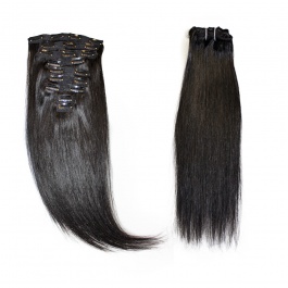 Elesis virgin hair 9pcs set 140grams 8 pattern hairstyle Virgin Remy Hair clip in 100% human hair-clip4