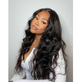Elesis hair extensions 100% Remy Human hair 1B color wavy body wave 3bundles deal