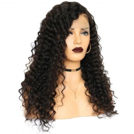  Brazilian Deep Wave Wet and Wavy Human Hair Wigs 150% Density For Women Brazilian Deep Wave Human Hair Lace Frontal Wig