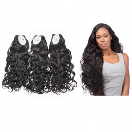 Elesis Remy Hair wet Wavy Natural Wave Natural Black 3bundles