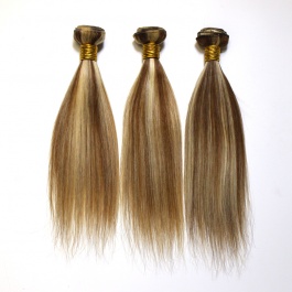 Elesis Virgin Remy Hair  Highlight  P8/613 Color Straight  Brazilian Human Hair 3 Bundles-ST8613
