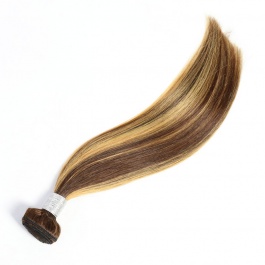 Elesis  balayage highlight P4/27 3bundles straight virgin remy hair piano color brazilian human hair-ST427